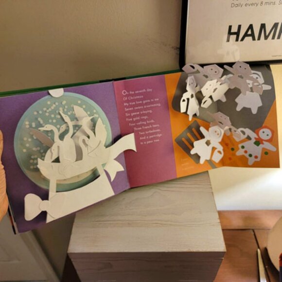 12 Days of Christmas Pop-Up Book by Robert Sabuda Hardcover Holiday Classic - Picture 5 of 10